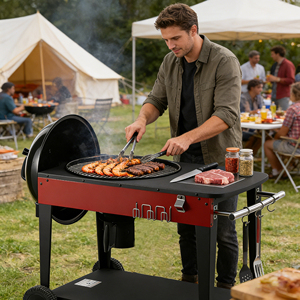 <span class=keywords><strong>Barbecue</strong></span> portable coréen robuste pour patio et jardin, idéal pour les fêtes, au charbon de bois, pour l'extérieur - Fabricant OEM/ODM - Product Image 4