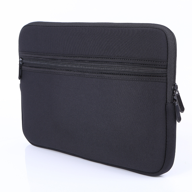 Custom Black Neoprene Padded Shockproof Laptop and Tablet Sleeve Bag Travel Case Pouch 13 14 15.6 17 Inch - Case Only