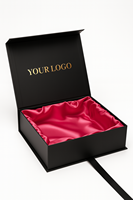 Scatola regalo magnetica Premium con Logo personalizzato scatola di cartone rigida opaca scatola di lusso nero confezione regalo pieghevole per scarpe di abbigliamento