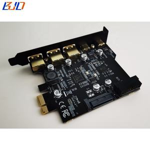 Toptan 5 USB 3.<span class=keywords><strong>2</strong></span> 3 * type-a + <span class=keywords><strong>2</strong></span> * tip-c + 19PIN konektörü PCI-E 1X genişleme yükseltici kart 5Gbps SATA SATA güç ile - Product Image 6