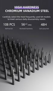 Multifunctional 132 in 1 Slotted Screw <b>Bit</b> Kit <b>Screwdriver</b> <b>Set</b> for Phone Household Repair Tool Kit - Product Image 3