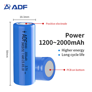 Литий-ионные цилиндрические аккумуляторные элементы NCM <span class=keywords><strong>18490</strong></span> 18500 ёмкостью 2000 мАч, 3,7 В - Product Image 4