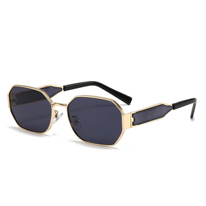 Trendy Fashion Small <b>Frame</b> <b>Acrylic</b> Lenses UV400 Polygon for Unisex Sunglasses - Product Image 1
