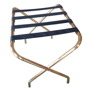 Titan Vàng <span class=keywords><strong>Chrome</strong></span> khách sạn hành lý giá Gấp Thép hành lý đứng cho phòng khách và phòng ngủ - Product Image 5