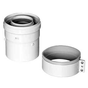 Kit de adaptador de escape vertical coaxial de calentador Baxi DM 60/100 CKD Piezas y componentes - Product Image 1