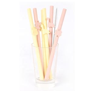 Per uso alimentare BPA gratis semplice Logo personalizzato succo di caffè sostitutiva per bambini paglia di Silicone - Product Image 4