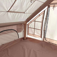 Grande tente de camping gonflable portable de 6,3 m², type extensible quatre saisons, une chambre, ouverture automatique rapide, imperméable, luxe