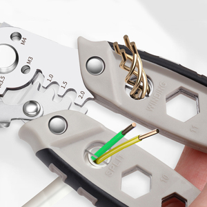 เครื่องมือตัดและปอกสายไฟอัตโนมัติแบบปรับได้ คีมปอกสายไฟอเนกประสงค์ คีมย้ำหางปลา - Product Image 2