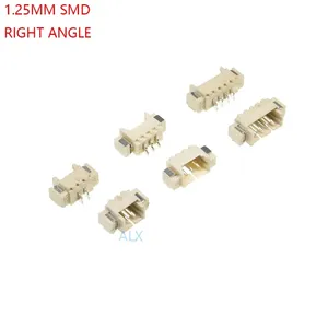 JST1.25 SMD SMT connettore ad angolo retto 1.25MM passo maschio pin header 2P/3P/4P/5P/6P/7P/8P/9P/10P/11P/12P per scheda PCB JST