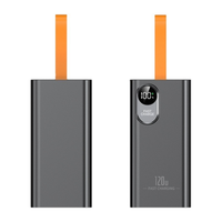Batterie externe multi-ports durable et portable haute capacité 50000mAh, batterie Li-polymère ultra-fine, charge rapide 22.5W, triple USB