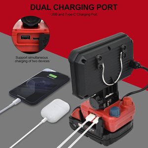 China Supplier 30W <b>Led</b> Cordless Battery USB Type-C Charging Port Work <b>Light</b> for 18v WD-W8106 Work <b>Light</b> WD-W8106 - Product Image 3
