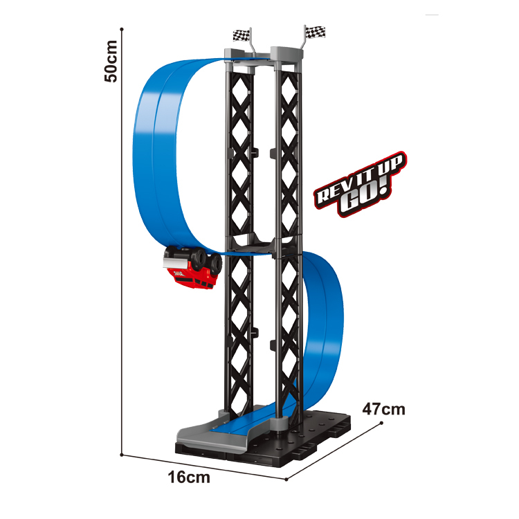Model Racing Toy Track Diy Assembled Rail Kits Catapult Rail Car Racing Boy Toys For Children Gift Size:36*28*8Cm 7 Model Racing Toy Track Diy Assembled Rail Kits Catapult Rail Car Racing Boy Toys For Children Gift Size:36*28*8Cm