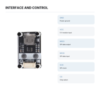   Modul Pembaca Kartu SPI TF Papan Penyimpanan Memori FAT16 FAT32 SDHC SDXC untuk Pencatat Data Arduino