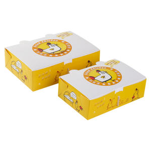 Isposable-caja de embalaje para comida, compartimento de papel doble para aperitivos - Product Image 4