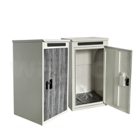 Boîte à colis robuste pour la maison, boîte aux lettres en métal durable, résistante à la rouille, sécurisée, pour la cour extérieure, usage résidentiel