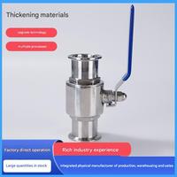 Vanne à boisseau sphérique droite à raccord rapide manuelle de qualité sanitaire 304, Vanne à raccord rapide de type collier à ouverture rapide de qualité alimentaire 316L