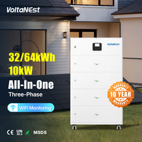 VoltaNest Garantie 10 ans Hybride 12kW 32kWh 64kWh Stockage Solaire Mobile Tout-en-un Résidentiel PV ESS Batteries Domestiques
