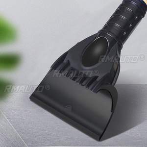 Outils de déneigement pour voiture, pelle à neige télescopique rotative en ABS bleu, réglable en longueur, pelle à neige portable pour véhicule, hiver - Product Image 5
