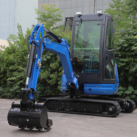 Mini-excavatrice à chenilles avec moteur Kubota, 1,5 tonne, pour usage domestique, livraison gratuite