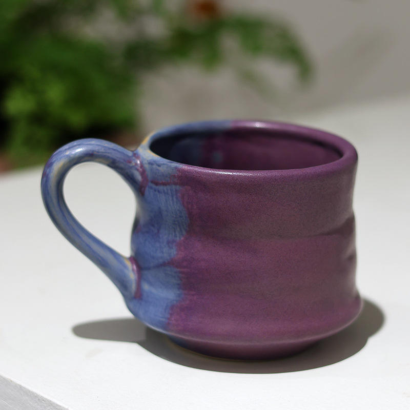Purple coffee cup