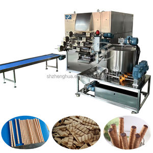 Новая полностью автоматическая коммерческая машина для производства вафельных рулетиков/палочек из морских водорослей, сертифицированная CE, электрическая/газовая. - Product Image 2