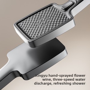 Boquilla mezcladora de <span class=keywords><strong>ducha</strong></span> termostática OEM, pantalla Digital, diseño de lluvia, patrón de pulverización de masaje de chorro, acabado cromado, hotel de apartamento individual - Product Image 5