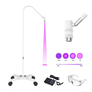 <span class=keywords><strong>Lampe</strong></span> UV pour cils avec support au sol et <span class=keywords><strong>pince</strong></span> de bureau, système de séchage UV pour cils réglable avec base roulante - Product Image 5