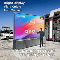 Écran d'affichage vidéo LED SMD RGB couleur pleine extérieur P8 IP65 avec animation et graphiques