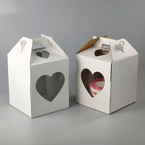Boîte à gâteau haute avec logo, vente en gros, sac de boulangerie, boîte à gâteau chinoise - Product Image 6