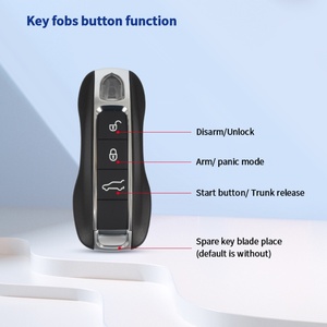EASYGUARD EC002-PO Passive Keyless Lock Unlock Auto Alarm System Remote Engine Start Kit Keyless Entry System Ignition Start - Product Image 2