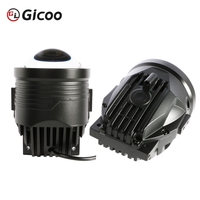 Nuevo Proyector LED Tricolor de 12V 120W 3.0 Pulgadas 6000K 20000LM con Lente, IP67 Impermeable, de Aluminio, para Faros Delanteros de Coche, Luz Alta/Baja