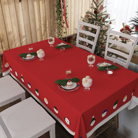 Nappe de noël rectangulaire, linge de table de fête