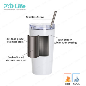 PYD 라이프 커스텀 18oz-34oz 스테인레스 스틸 진공 절연 물병 텀블러 <span class=keywords><strong>22oz</strong></span> 뜨거운 음료를 위한 열 커피 여행 머그 - Product Image 3