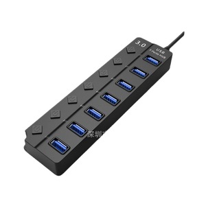 Tốc Độ Cao Bốn-Bảy Cổng USB 3.0 Hub Với Độc Lập Nút Chuyển Đổi 1 USB 3.0 + 3 Hoặc 6 USB 2.0 Trần Kim Loại - Product Image 5