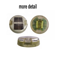 OWLEYE SRSP2 Balise solaire routière en plastique super lumineuse, indice de protection IP68, lumière clignotante réfléchissante prismatique haute intensité pour la circulation