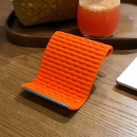 Support de téléphone portable et tablette pliable flexible en silicone, support de bureau portable pour téléphone portable et tablette