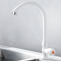 Robinet en plastique PP anti-corrosion en gros de Chine pour usage hôtelier, design moderne, pour évier de cuisine avec support