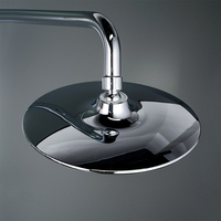 Pommeau de douche pluie de haute qualité et haute pression, rotatif à 360 degrés, grand panneau de 9 pouces, en plastique ABS, rond, chromé