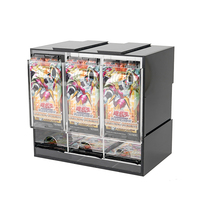 Présentoir de Comptoir en Acrylique à 3 Compartiments pour Paquets de Boosters TCG – Vente en Gros