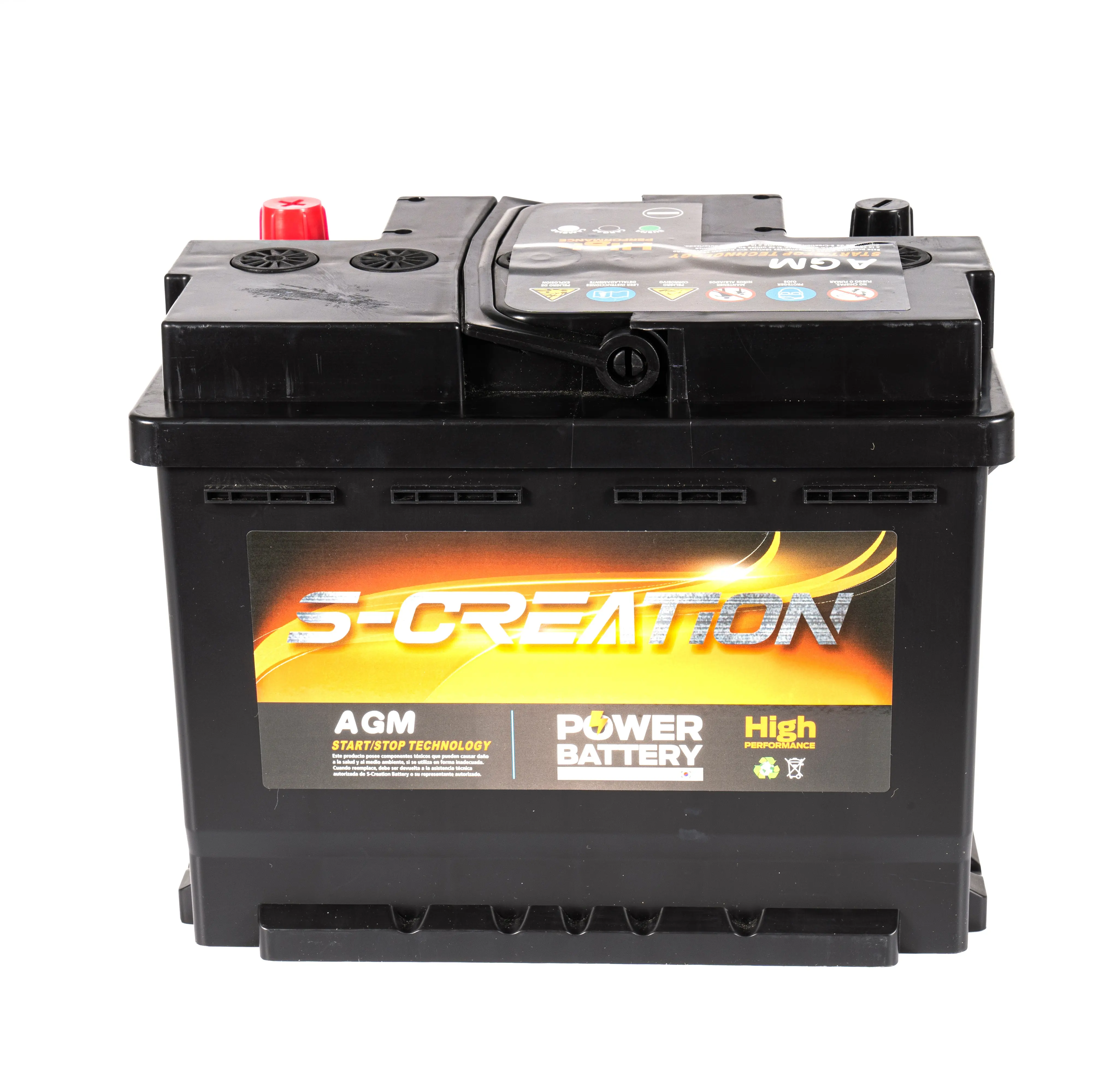 Agm Start-Stop Entretien de la batterie 12V 80Ah Auto Rechargeable Batterie de voiture Batteries plomb-acide