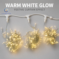 Guirlande lumineuse LED commerciale en rideau, étanche pour extérieur, lumières de Noël LED pour mariage, événement, aménagement paysager, décoration de vacances