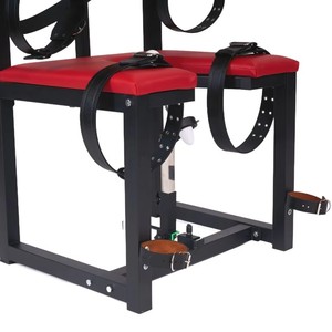 Silla de Bondage de Cuero con Esposas y Restricciones <span class=keywords><strong>para</strong></span> Piernas, Muebles BDSM <span class=keywords><strong>para</strong></span> Juegos de Rol en Pareja - Product Image 4