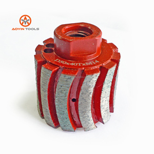 Oem bán buôn D75 * 35t mm 5/8 ''-11 kim cương chủ đề <span class=keywords><strong>Zero</strong></span> công cụ mài mòn kim loại răng trống bánh xe cho đá chìm cạnh loại bỏ - Product Image 6