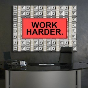 Lavorare di più motivazionale tela <span class=keywords><strong>ufficio</strong></span> <span class=keywords><strong>poster</strong></span> e stampe immagine di arte della parete per la casa del salotto - Product Image 5