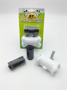 Custom Eco-Friendly Black 2-Roll Portable <b>Dispenser</b> Leak-Proof and Strong Odor Sustainable EPI Plastic Dog Waste Disposal - Product Image 2