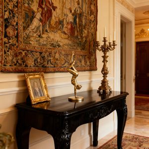 Figura de Yoga de Latón Yahu Lando, Mini Estatuilla Decorativa, Accesorio de Escritorio Contemporáneo, Decoración para Oficina y Hogar - Product Image 4