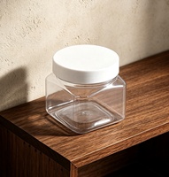 Pots en plastique transparent de 150 ml à 68 dents avec couvercle en PP pour beurre corporel, baume à lèvres, lotion, poudre libre, emballages cosmétiques et soins de la peau