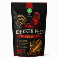 Sachet Stand Up 5kg Personnalisé pour Alimentation Volaille Poulet Doypack Alu Ziplock Emballage Animaux