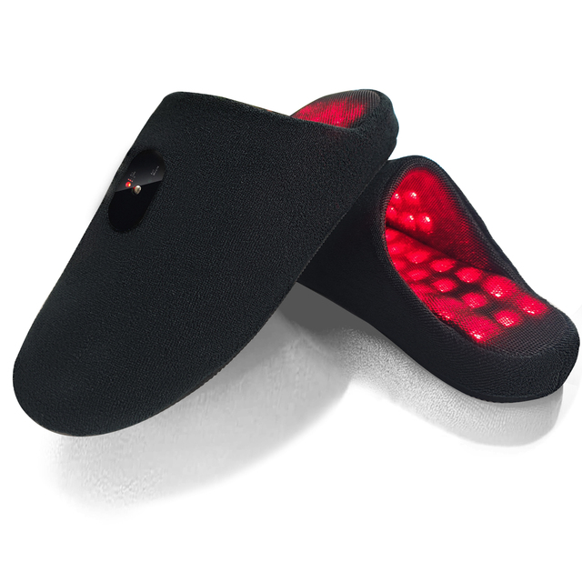 2025 Shangleite Unique Design Light Cotton Slippers Near Infrared Red Light Therapy Shoes for Feet Pain Relief Relax Unisex