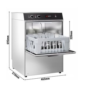 Lave-verres manuel GGM Gastro - 2,97 kW - avec détergent, rinçage et pompe de vidange - Product Image 2
